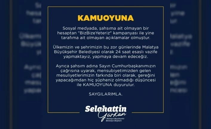 Belediye Başkanı Gürkan kampanya hesabına para yatıracak