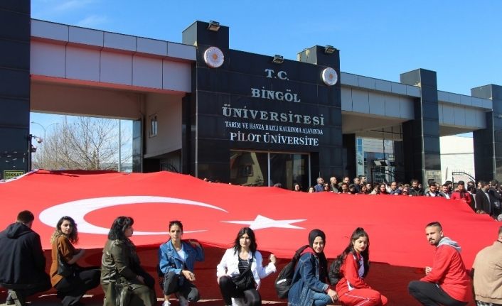 Bingöl’de üniversite öğrencilerinden "Bahar Kalkanı Harekatı’na destek