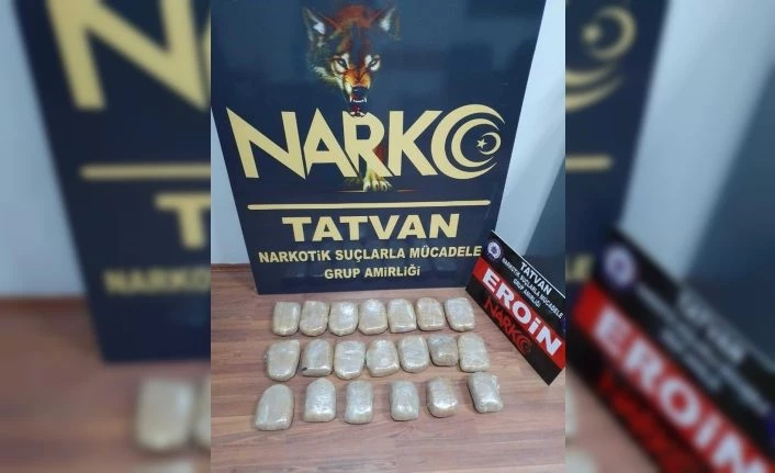 Bitlis’te 10 kilo eroin ele geçirildi