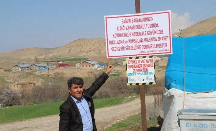 Bu köyde tokalaşma ve komşu ziyareti durduruldu