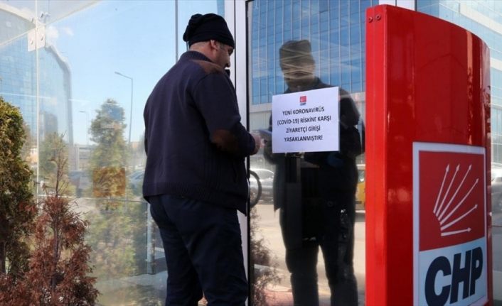 CHP Genel Merkezine ziyaretçi kabul edilmiyor