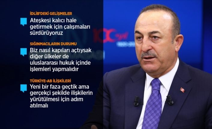Dışişleri Bakanı Çavuşoğlu: Rejim ateşkese rağmen ilerlemeye çalışırsa bugüne kadar askerimiz ne yaptıysa onu yaparız