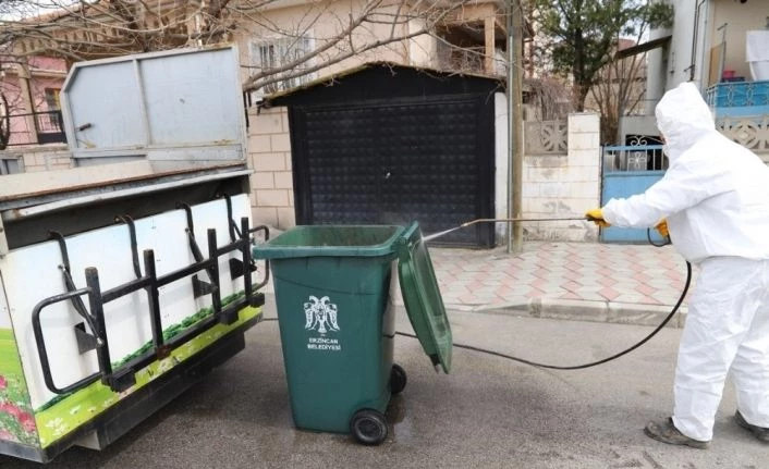 Erzincan baştan aşağı dezenfekte edildi