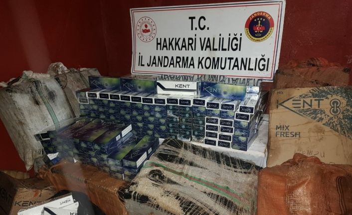 Hakkari’de 17 bin 500 paket kaçak sigara ele geçirildi