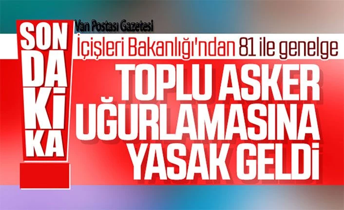 Korona virüsü nedeniyle Asker uğurlama töreni yasak