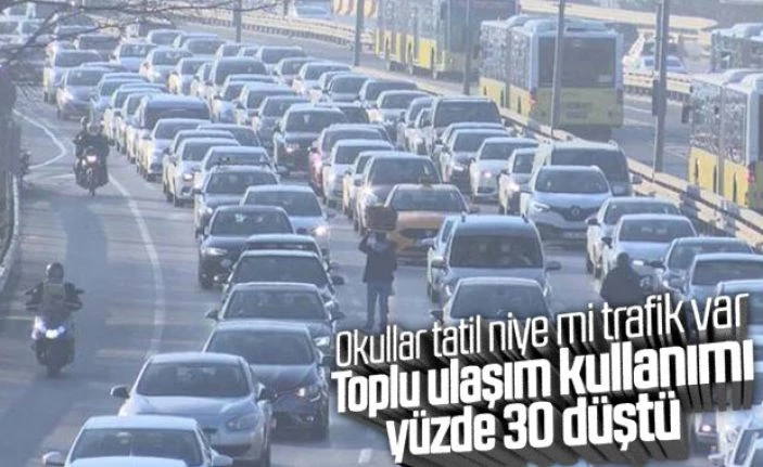 Koronavirüs nedeniyle toplu taşıma'da düşüş yaşandı