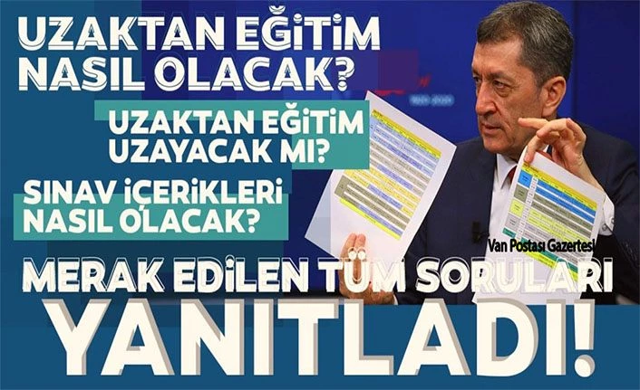 Milli Eğitim Bakanı Selçuk: Uzaktan eğitimin süresine ilişkin karar en kısa zamanda açıklanacak