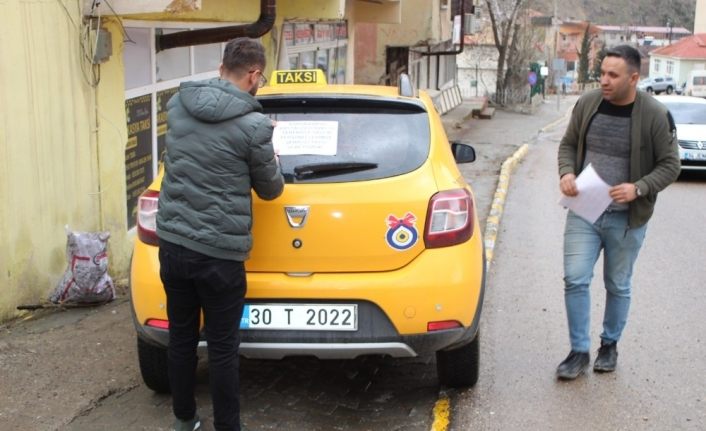 Şemdinlili taksicilerden sağlık personeline ücretsiz hizmet