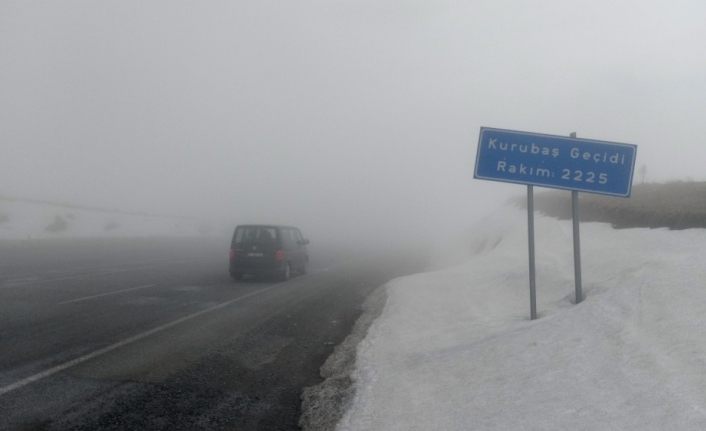 Van’da Sis Kurubaş Geçidi’nde etkili oluyor