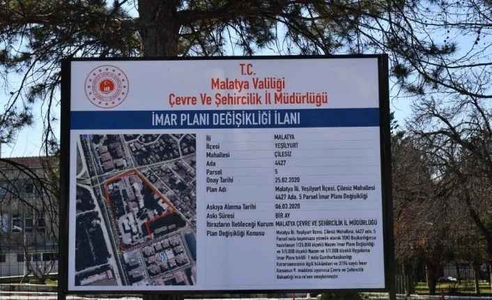 Yeşilyurt’ta yeni belediye binasının inşa edileceği alan belli oldu