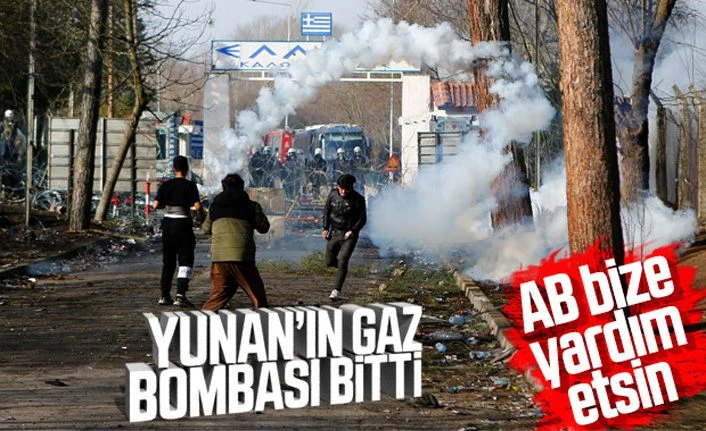 Yunan polisinin göz yaşartıcı bomba stokları bitiyor
