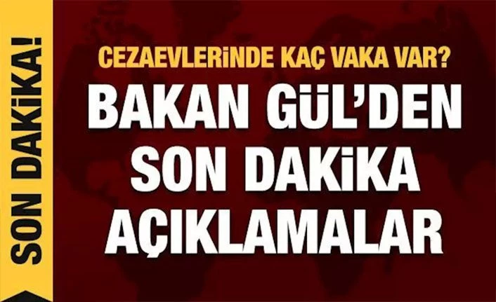 Adalet Bakanı Gül: Duruşmaların ertelendiği tarih 15 Haziran'a kadar uzatılmıştır