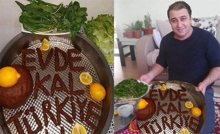 AK Parti Bahçesaray İlçe Başkanı Sabırlı’dan çiğ köfteli ‘#EvdeKalTürkiye’ mesajı