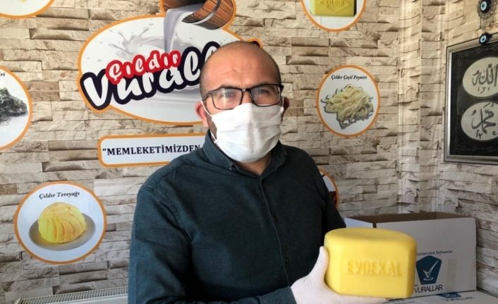Ardahan’da "Evda Kal" Kaşar peynirini ürettiler