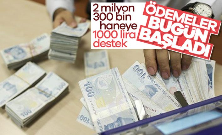 Bakan Selçuk: 1000'er liralık ödemeler başladı