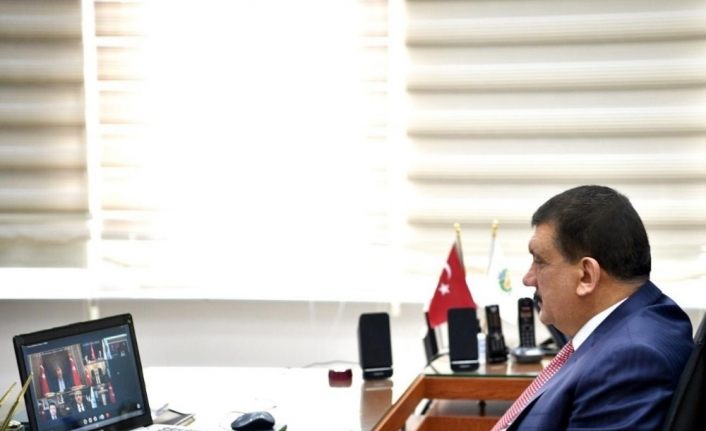 Başkan Gürkan, Malatya’dan video konferansa katıldı