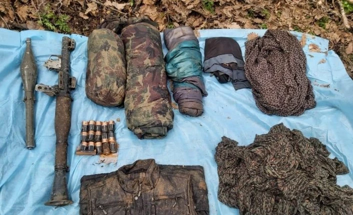 Bingöl’de, teröristlerin mühimmat ve malzemeleri ele geçirildi