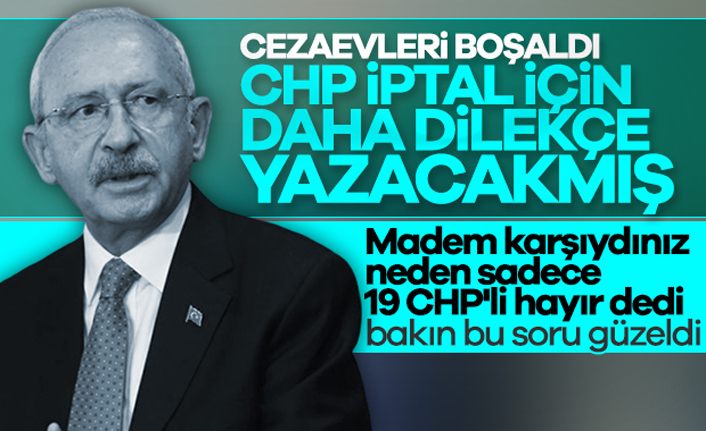 CHP, af yasasına karşı dilekçe hazırlıyor