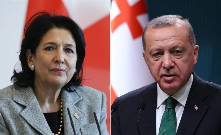 Cumhurbaşkanı Erdoğan ile Gürcistan Cumhurbaşkanı Zurabişvili telefonda görüştü