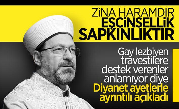 Diyanet bir kez daha açıkladı: Eşcinsellik haramdır