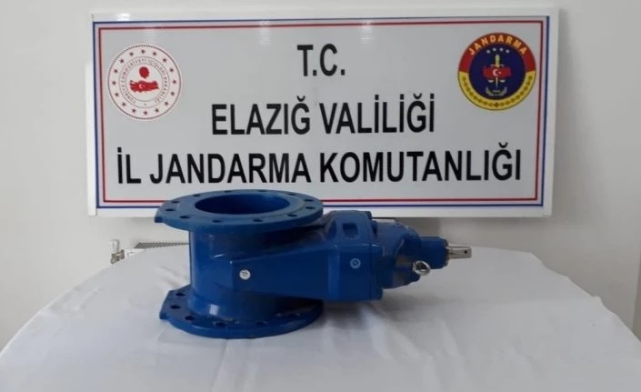 Elazığ’da içme suyu vanasını çalan şüpheli yakalandı