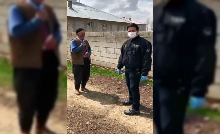 Evden çıkamayan yaşlı adamdan ‘Biz Bize Yeteriz Türkiyem’ kampanyasına destek