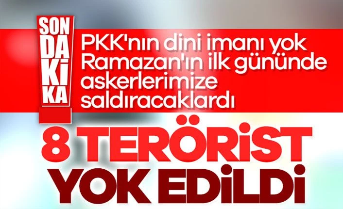 HDP'nin acı günü: Irak'ın kuzeyinde 8 PKK'lı terörist öldürüldü