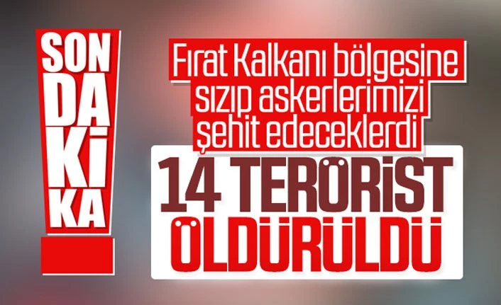 HDP olanlara çok üzülecek.... Saldırı hazırlığındaki 14 terörist öldürüldü