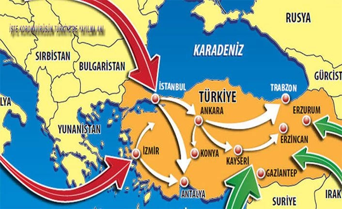 İşte Koronavirüsün Türkiye'de yayılma anı