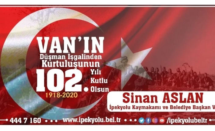 İpekyolu Kaymakamı aslan’dan ‘2 Nisan’ mesajı