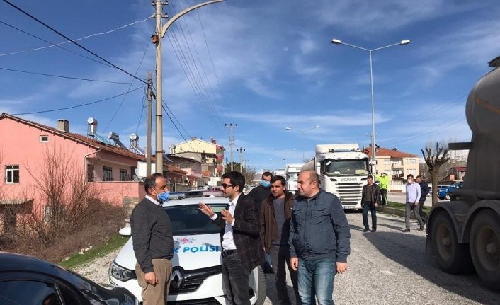 Kaymakam Köroğlu yol kontrol çalışmalarını denetledi