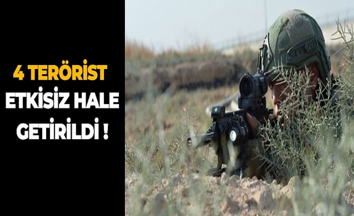 MSB: Barış Pınarı bölgesine sızmaya çalışan PKK/YPG'li 4 terörist etkisiz hale getirildi