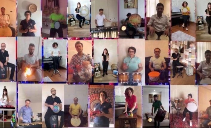 Öğretmenler evlerinden Dinçer Özer ile ritim festivaline katıldı
