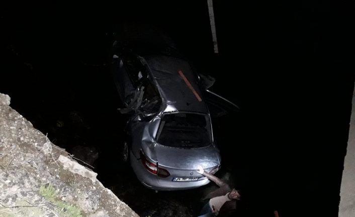 Van'da otomobil köprüden uçtu: 2 yaralı