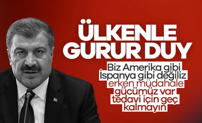 Sağlık Bakanı Fahrettin Koca'dan erken tedavi için çağrı