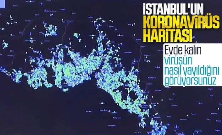 Sağlık Bakanı Fahrettin Koca, İstanbul'un koronavirüs haritasını paylaştı