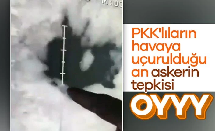 SİHA'nın 2 teröristi vurma anı