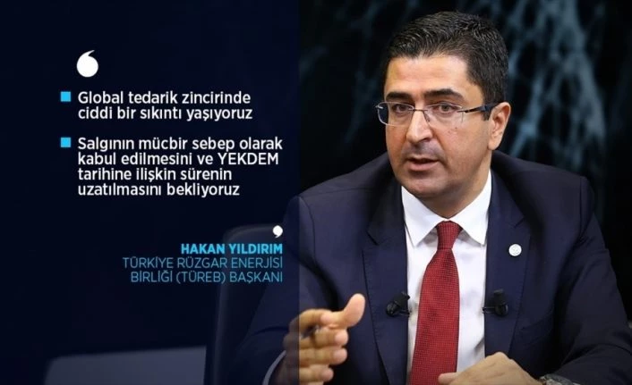 TÜREB Başkanı Yıldırım: YEKDEM uzatılmazsa 1,5 milyar avroluk yatırım tehlikede