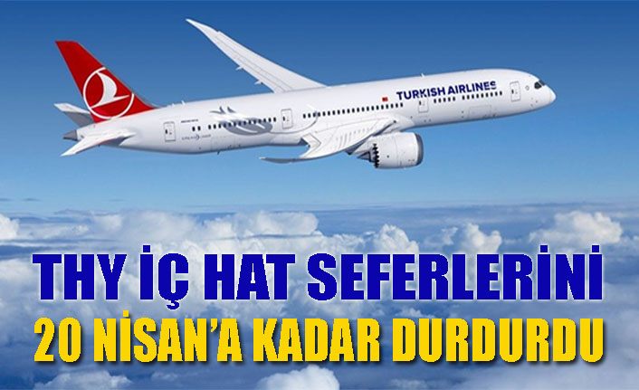 Türk Hava Yolları iç hat seferlerini 20 Nisan'a kadar durdurdu