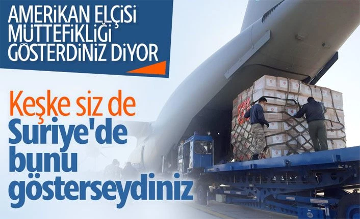 Türkiye'den ABD'ye tıbbi yardım taşıyan askeri nakliye uçağı havalandı