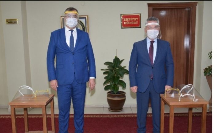 Van Emniyet Müdürlüğüne siperlik maske desteği