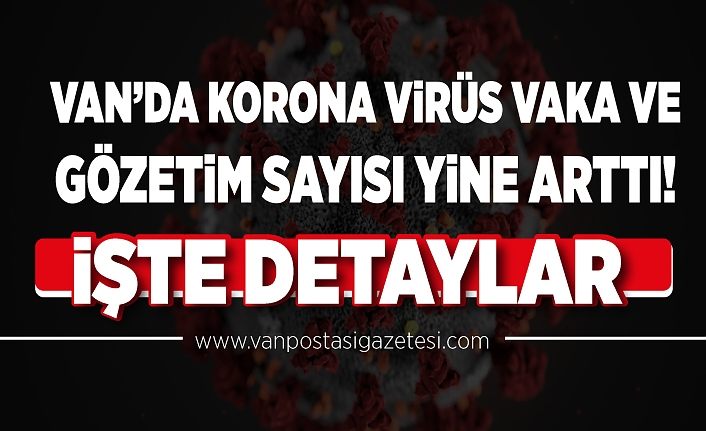 Van’da korona virüs vaka ve gözetim sayısı yine arttı! İşte detaylar 28 Nisan 2020