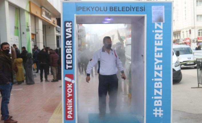 Van’da dezenfeksiyon kabinlerine yoğun ilgi