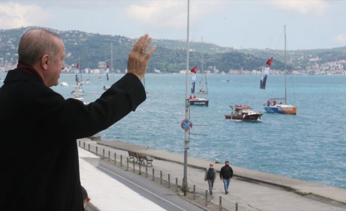 Cumhurbaşkanı Erdoğan fetih kutlamaları dolayısıyla Boğaz