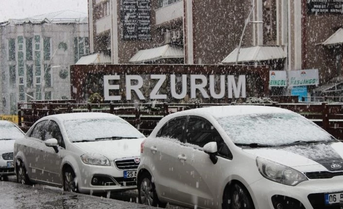 Erzurum’da baharı beklerken kış geri geldi