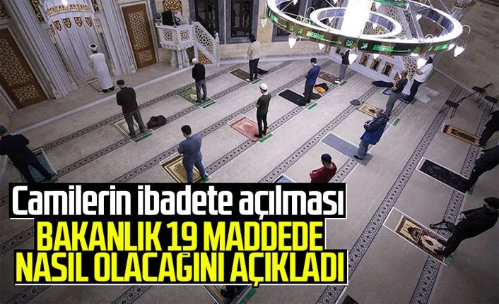 İçişleri Bakanlığı'ndan camilerde ibadete ilişkin genelge