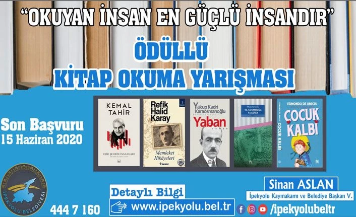 İpekyolu Belediyesinden “Okuyan İnsan En Güçlü İnsandır” konulu kitap okuma yarışması