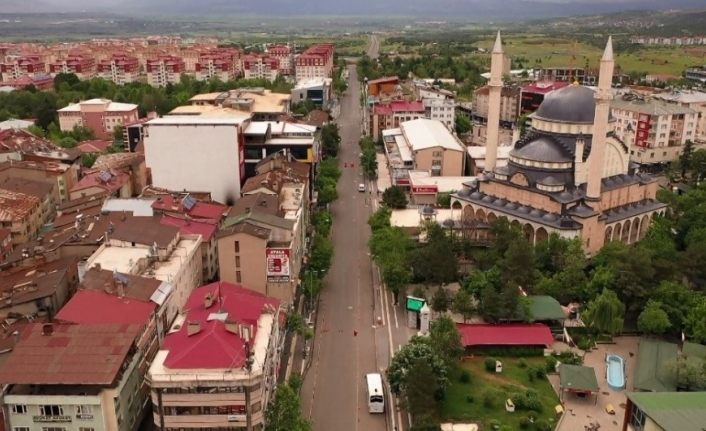 Kısıtlamaya uyan Bingöl havadan görüntülendi