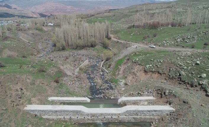 Kozlu köyü taşkın korumu işi tamamlandı