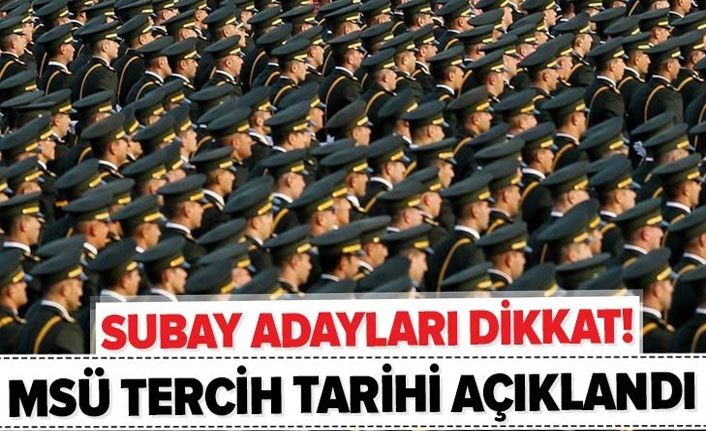 Milli Savunma Üniversitesi askeri öğrenci aday tercih işlemlerinin tarihi belli oldu